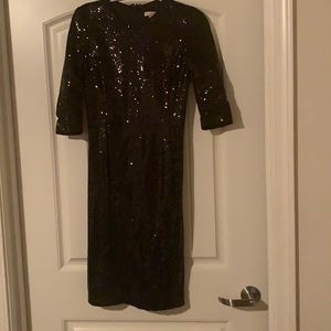 New York and company black sequin dress